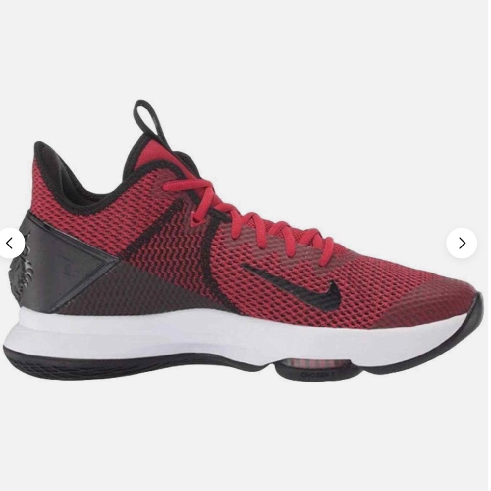 Nike- LEBRON WITNESS 4 Sneaker, Red/Black, Size 9, EUC